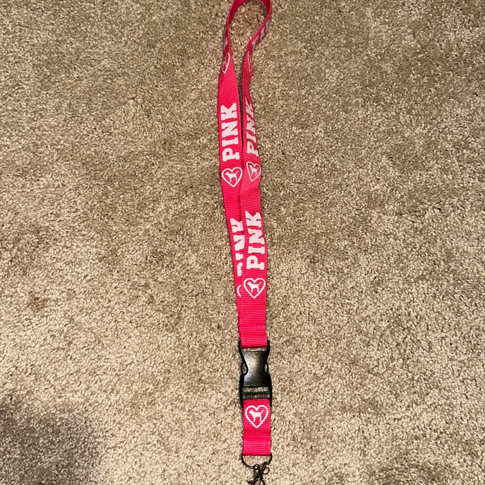 pink lanyard